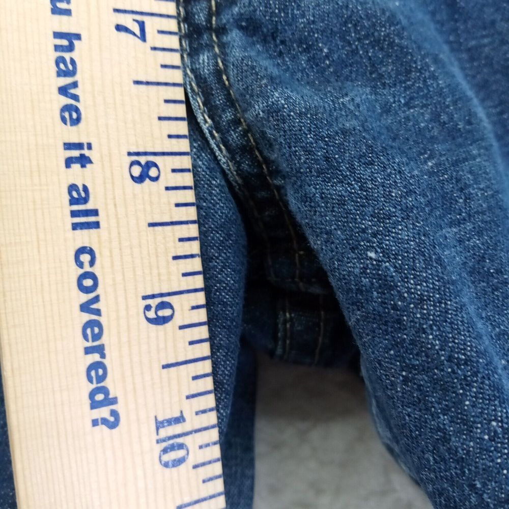 American Eagle Jeans Womens 12 (32) Bootcut Cotton‎ Hole Dark Wash - Picture 8 of 13